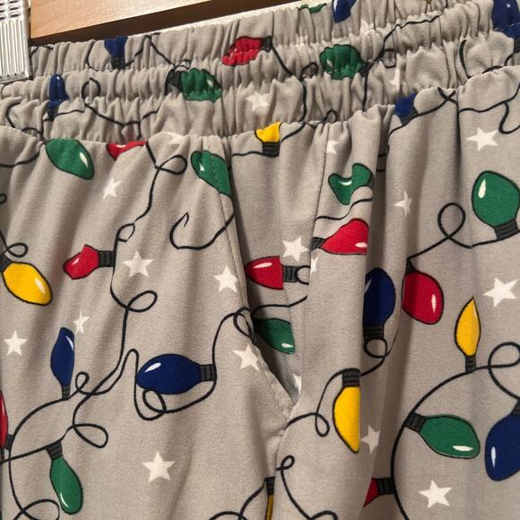 Love Streak Christmas Lights Pijama Jogger Pants Size XL - Picture 8 of 8